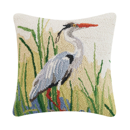 Great Blue Herons Hook Pillow