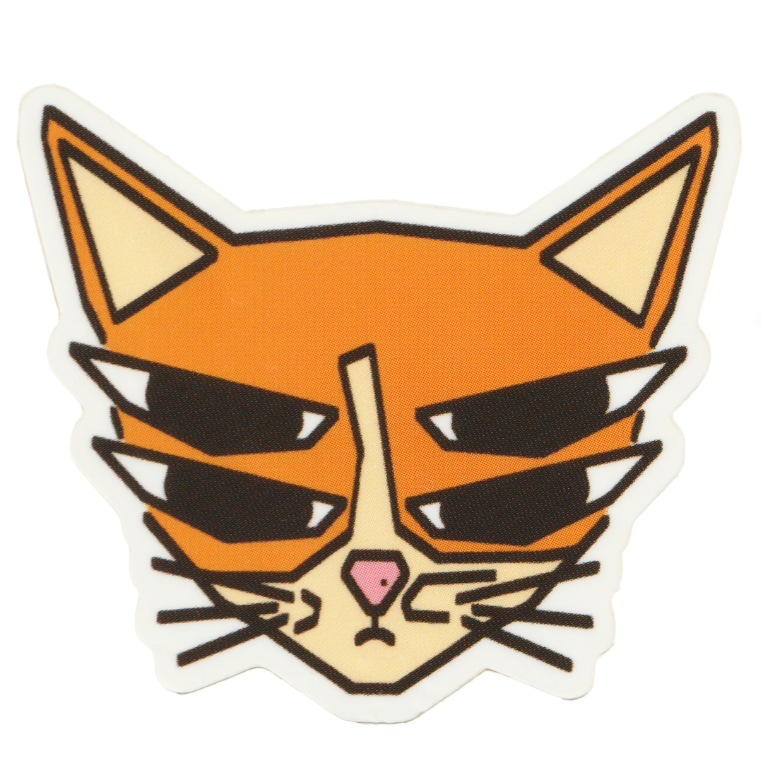 4 Eyed Cat! Sticker