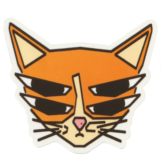 4 Eyed Cat! Sticker