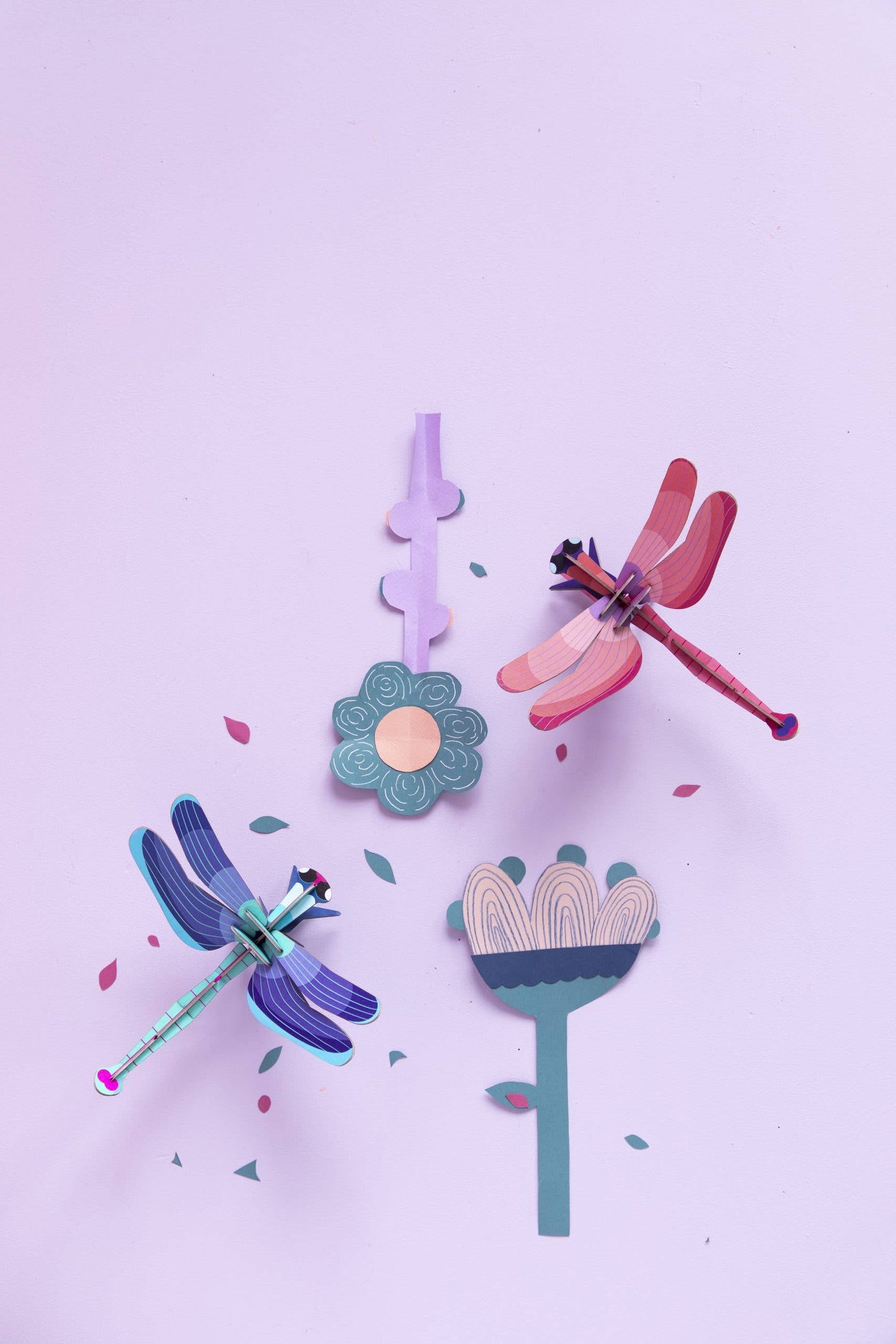 3D Wall Art - Insect - Ruby Dragonfly