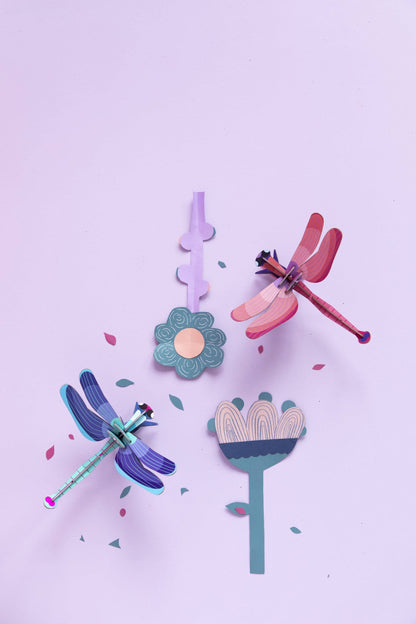 3D Wall Art - Insect - Ruby Dragonfly