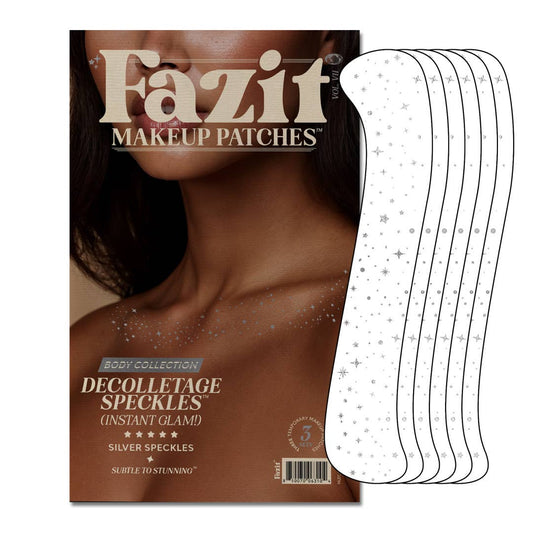 Silver Decolletage Glitter Makeup Patches