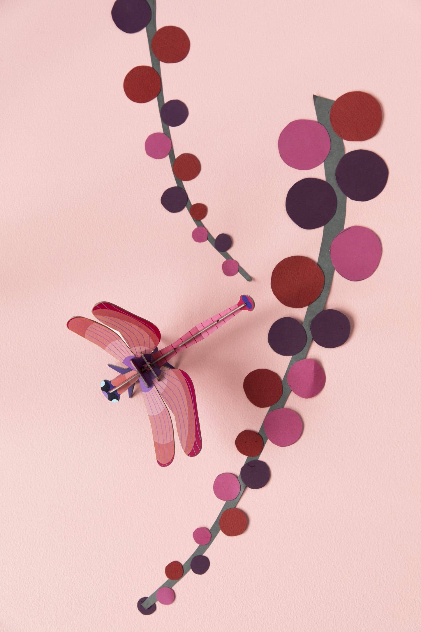 3D Wall Art - Insect - Ruby Dragonfly