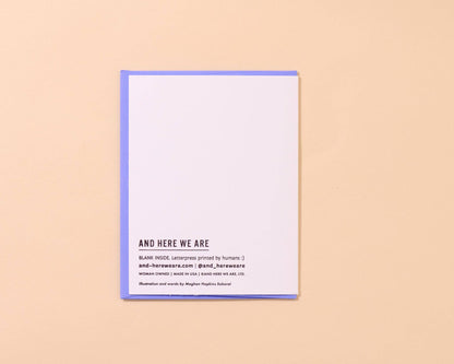Oh Baby Baby Stork Letterpress BabyCard