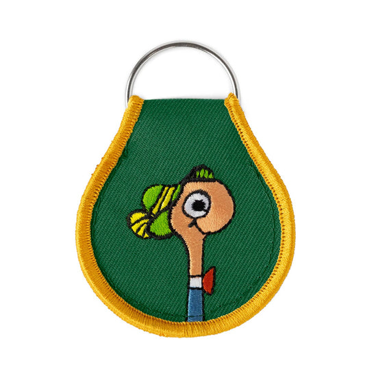 3P4 x Richard Scarry® - Lowly Worm Patch Keychain