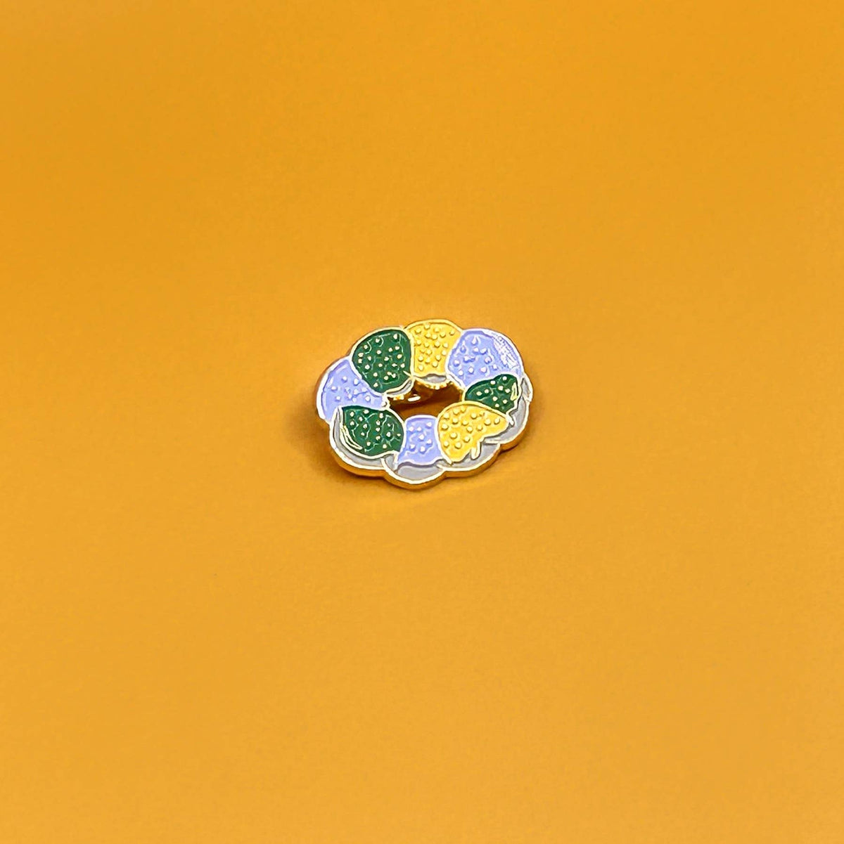 Mardi Gras King Cake Enamel Pin