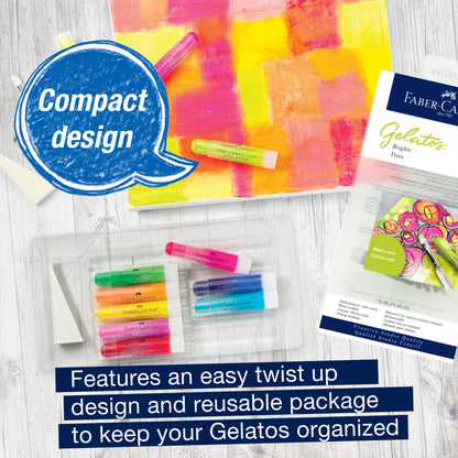 Gelatos Pigment Art Sticks, Brights