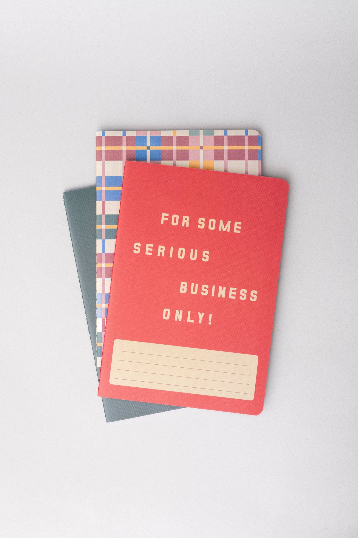 Rough Draft Notebook Set, Serious Business Only