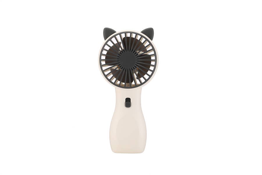 Stylish Two Toned Ears Theme Handheld Personal Fan