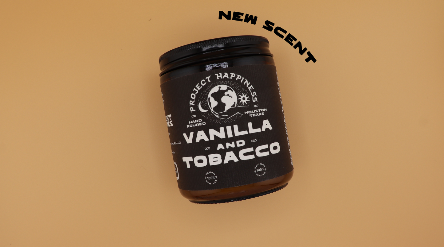 Vanilla and Tobacco Soy Candle - 8oz