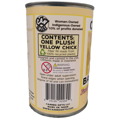 Canned Baby Chick | Easter Gift | Plush in Can w/Jokes