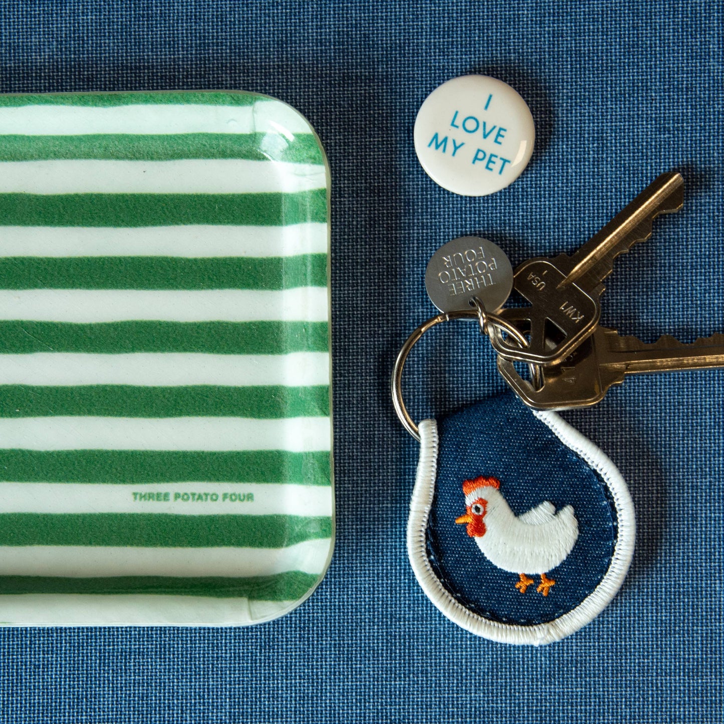 Patch Keychain - Chicken