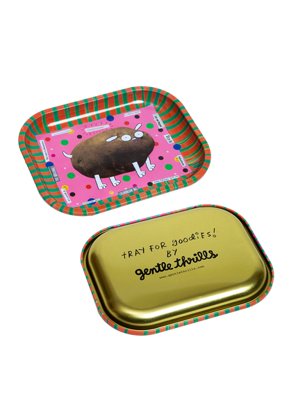 Potato metal tray
