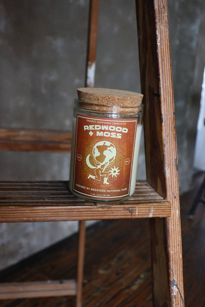 Redwood and Moss Soy Candle - Redwood National Park 11oz 