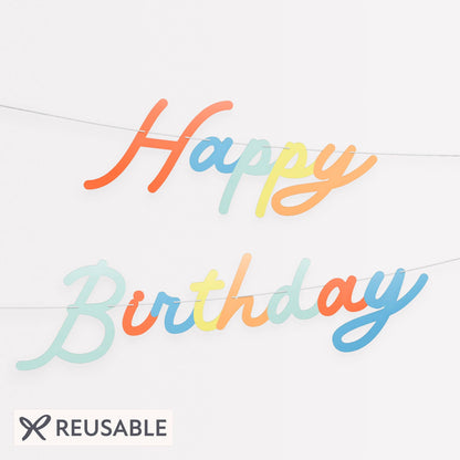 Bright Personalisable Birthday Garland Set