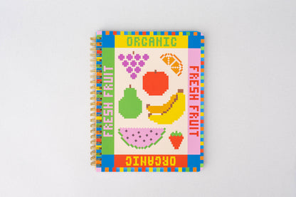 Rough Draft Mini Notebook, Fruit Tiles