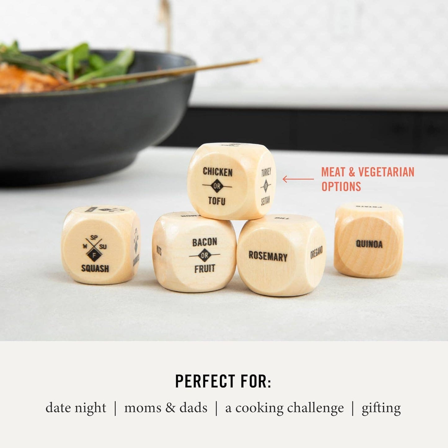 Foodie Dice - Inspiration for Seasonal Dinners