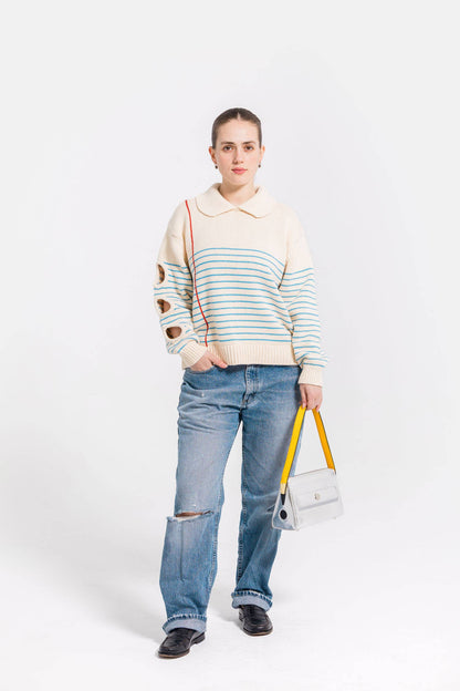 Sheet of Paper Knit Sweater