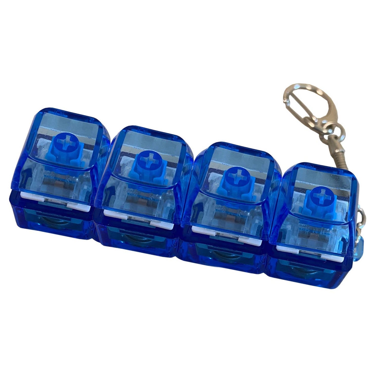 Keyboard Fidget LED Keyring - Blue