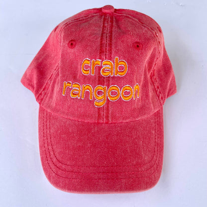 Crab Rangoon foodie chef restaurant Baseball Cap Dad Hat