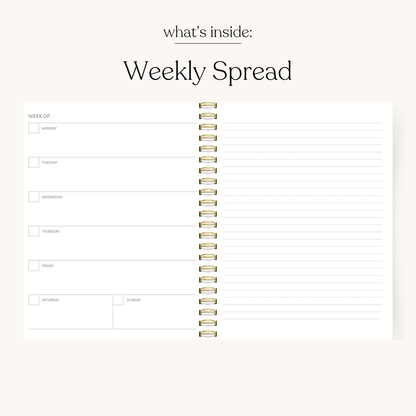 Floral Undated Planner