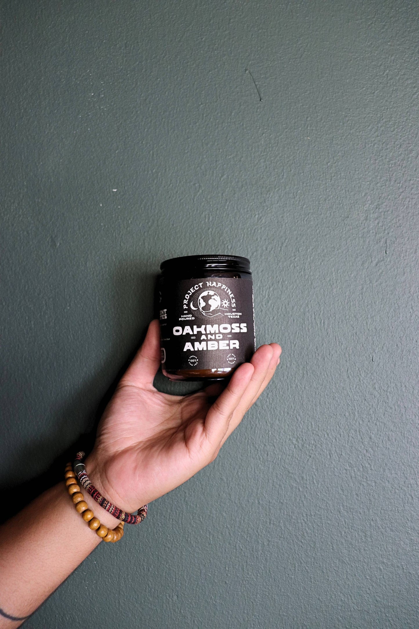 Oakmoss and Amber Soy Candle - 8oz | Valentine's Scent