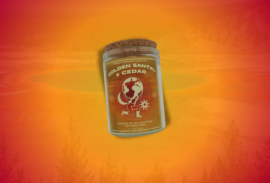 Golden Santal and Cedar Soy Candle- Yellowstone National Park 11oz