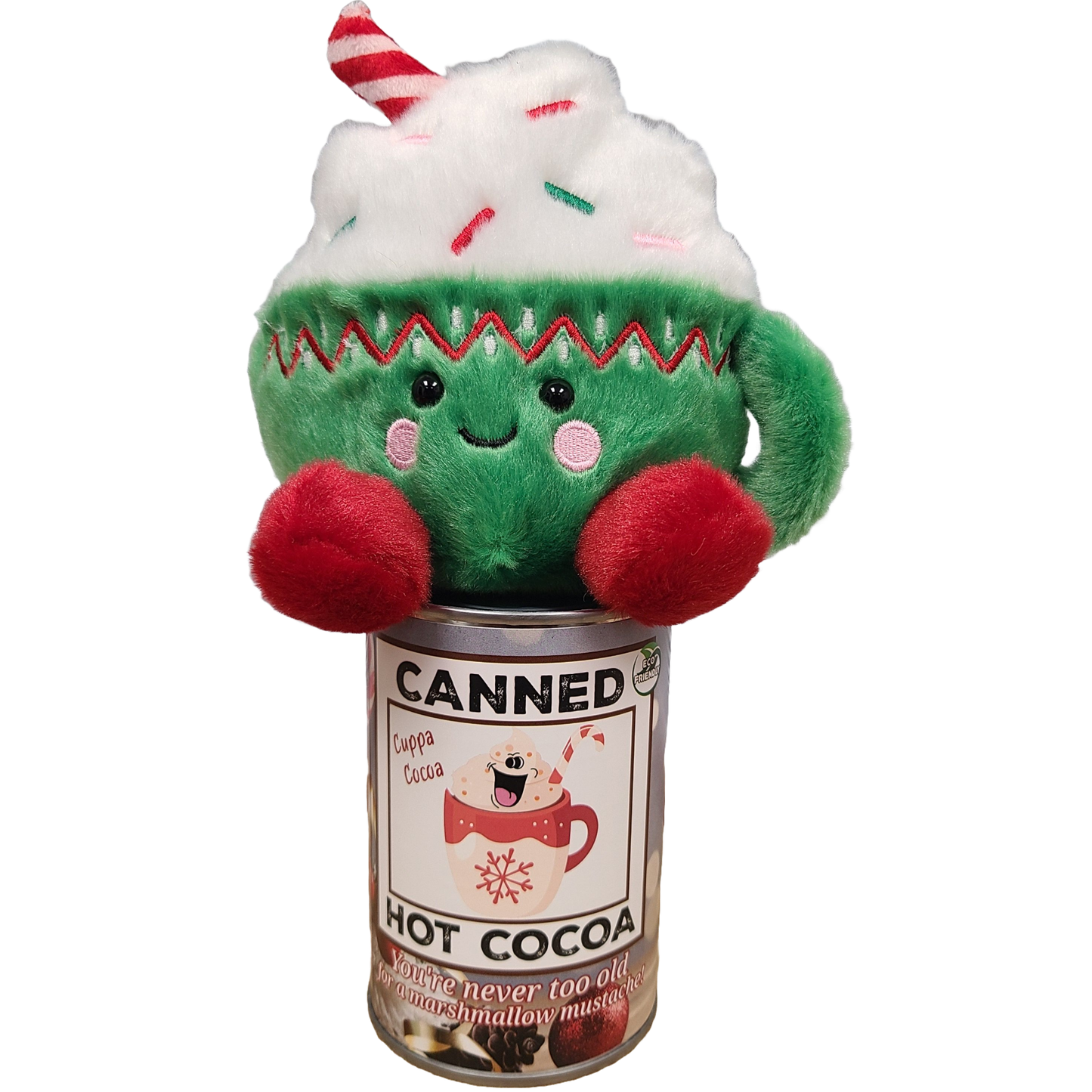 Canned Hot Cocoa - Hot Chocolate Mug Plush Gift in Can