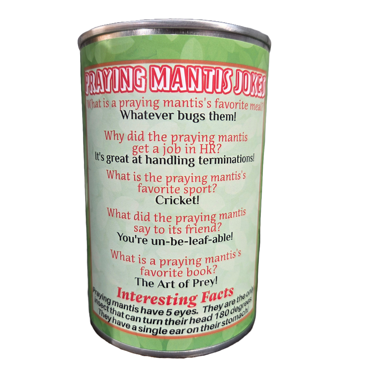 Canned Praying Mantis
