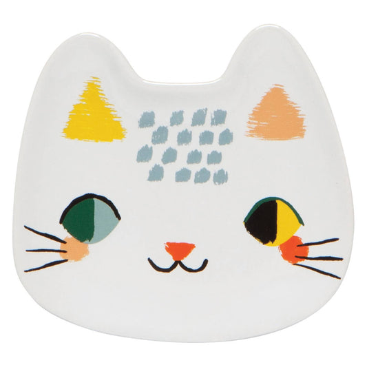 Danica Studio Meow Meow Cat Shaped Ceramic Trinket Tray