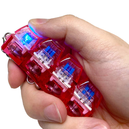 Keyboard Fidget LED Keyring - Pink