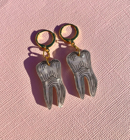 Mini Teeth Earrings