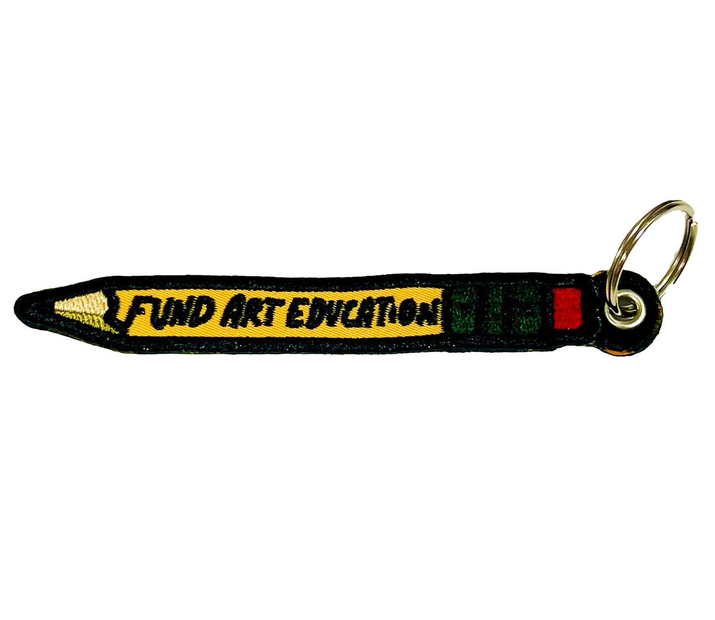 Fund Art Education Embroidered Keychain