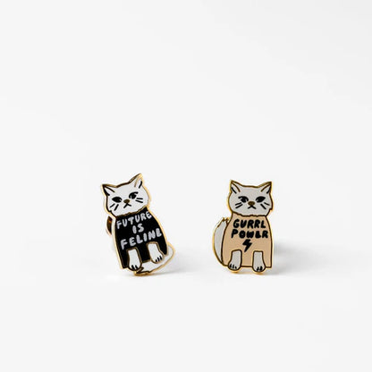 Girl Power Cat Earrings