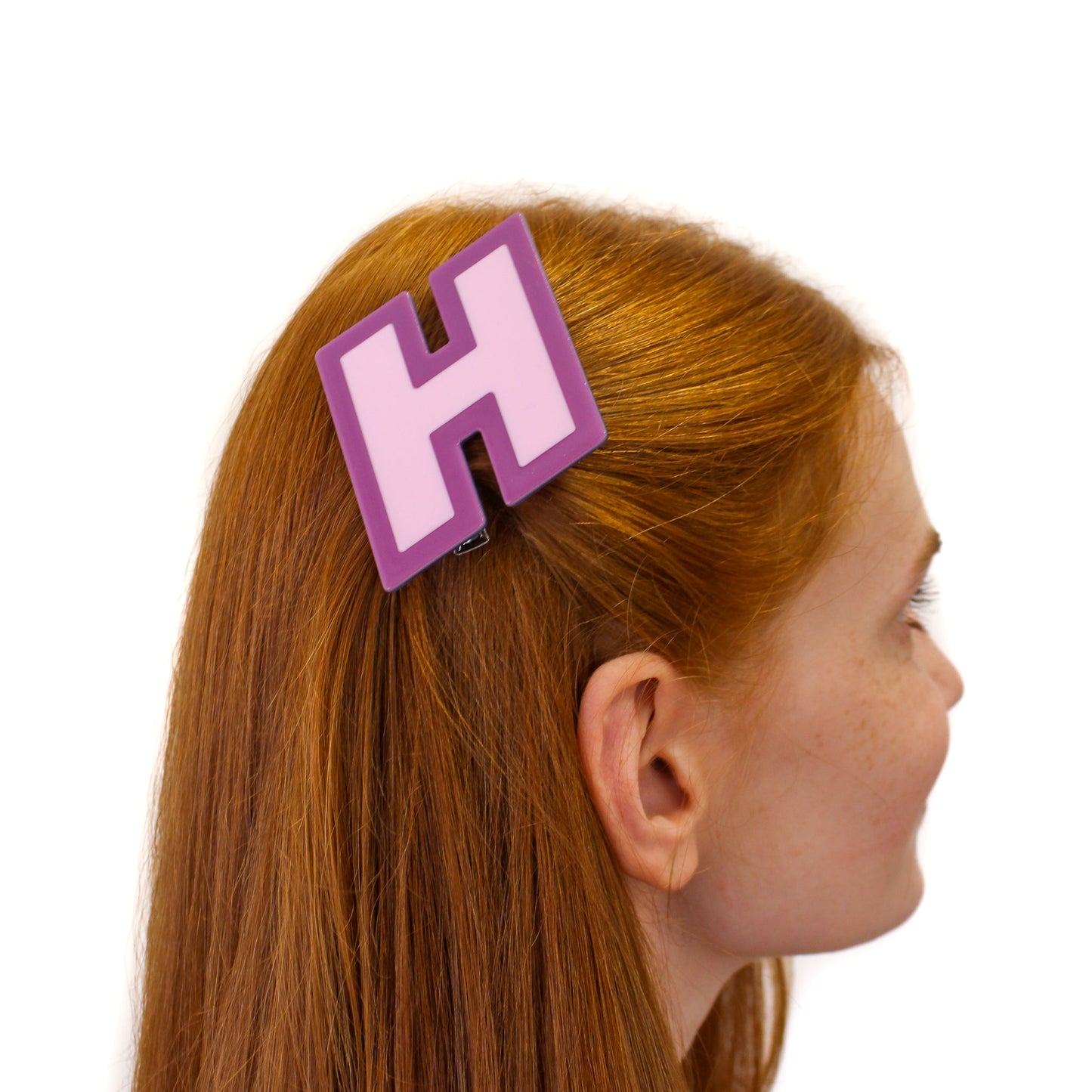 Letter H Hair Clip