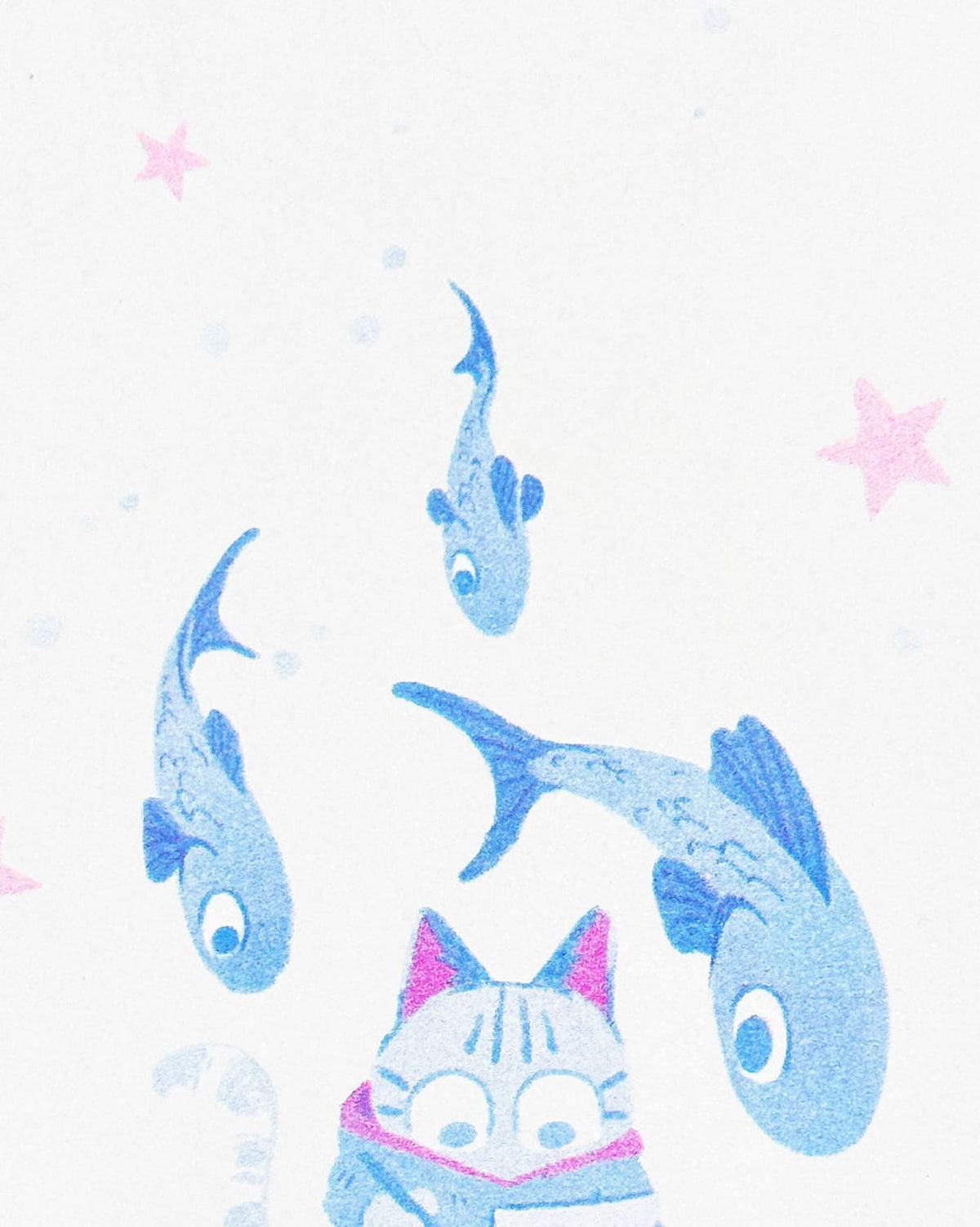UNDERWATER Riso Print