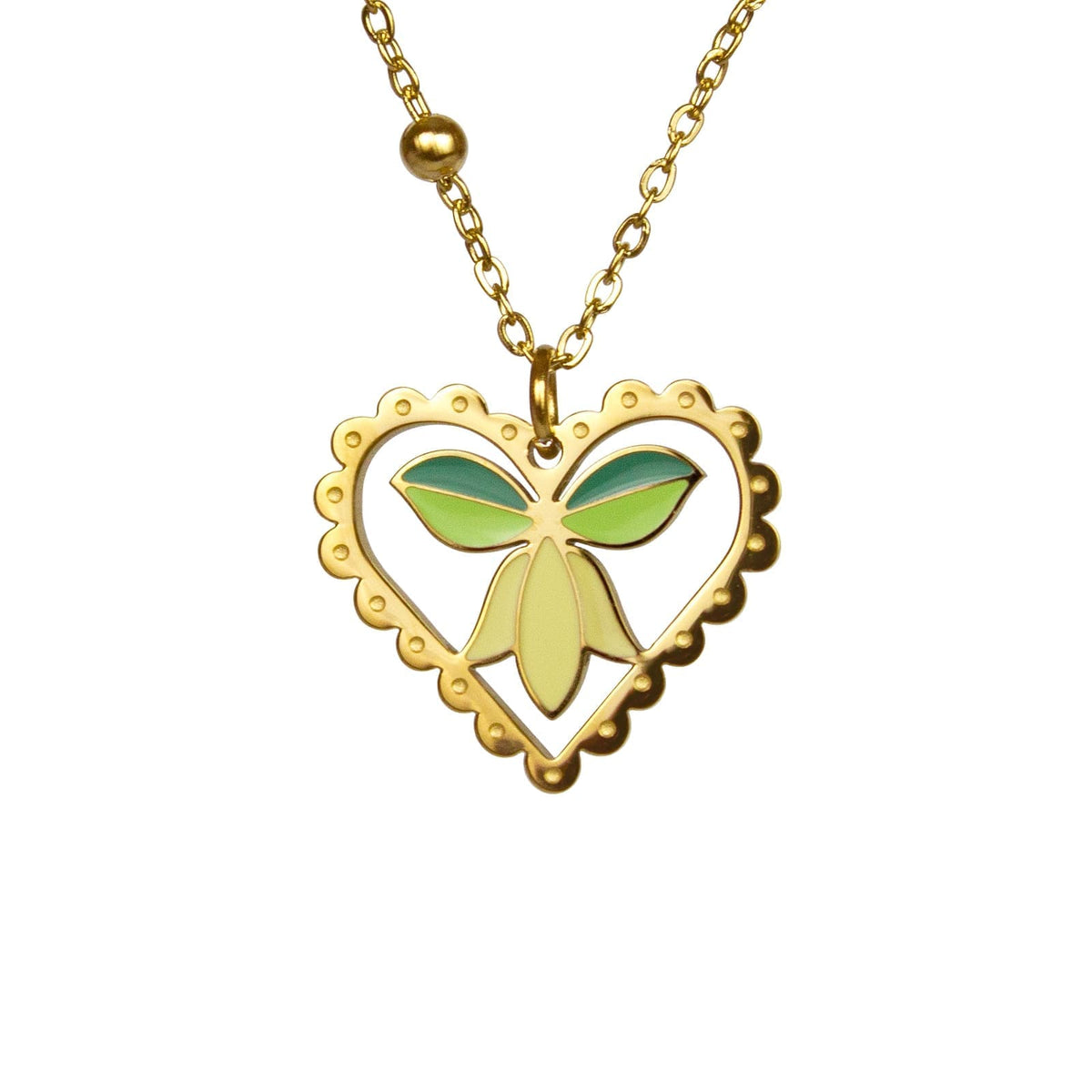 Scalloped Tulip Necklace