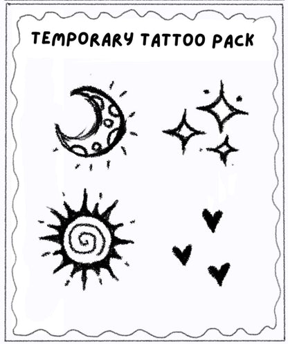 Night Sky Temporary Tattoos
