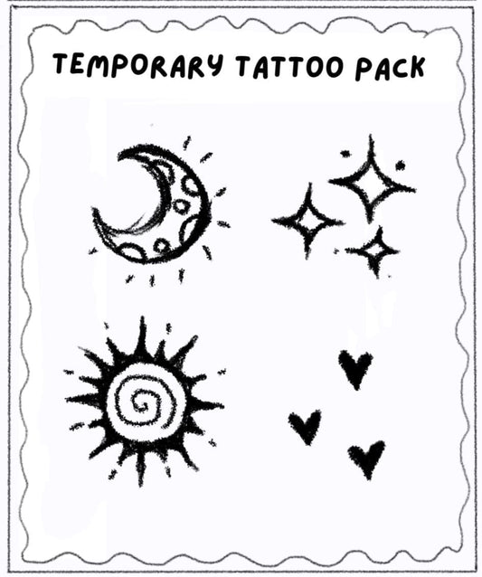 Night Sky Temporary Tattoos