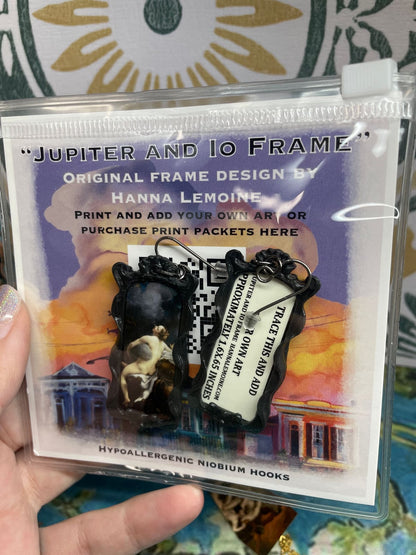 Add Your Own Art Earrings "Jupiter and Io" Frame
