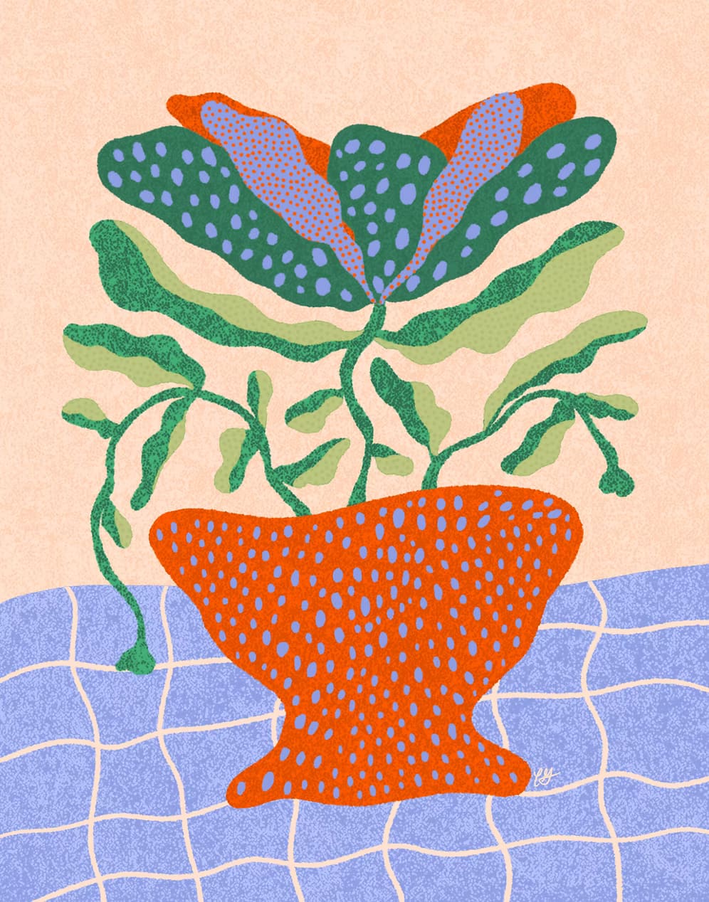 Spotted Bloom Print