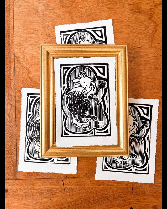 House of Lupin Linocut Print