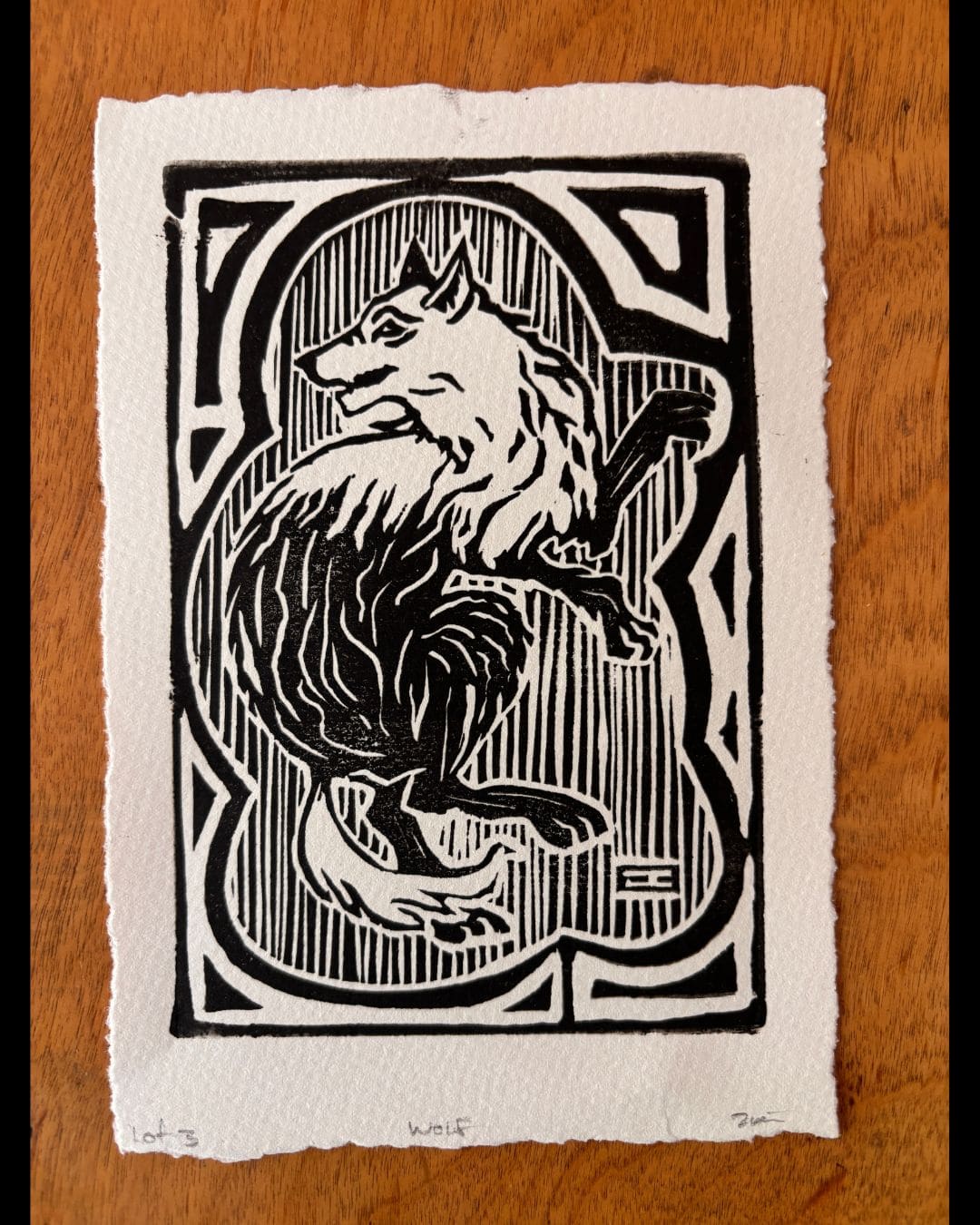 House of Lupin Linocut Print