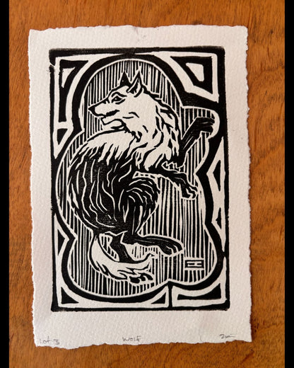 House of Lupin Linocut Print