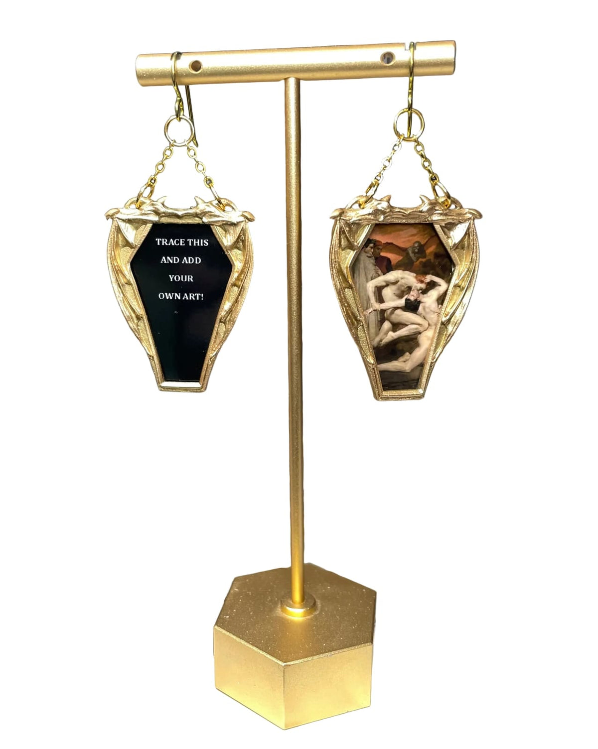 Add Your Own Art Earrings "Vampire" Frame