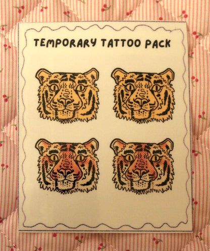 Tiger Temporary Tattoos