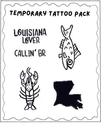 Louisiana Temporary Tattoos