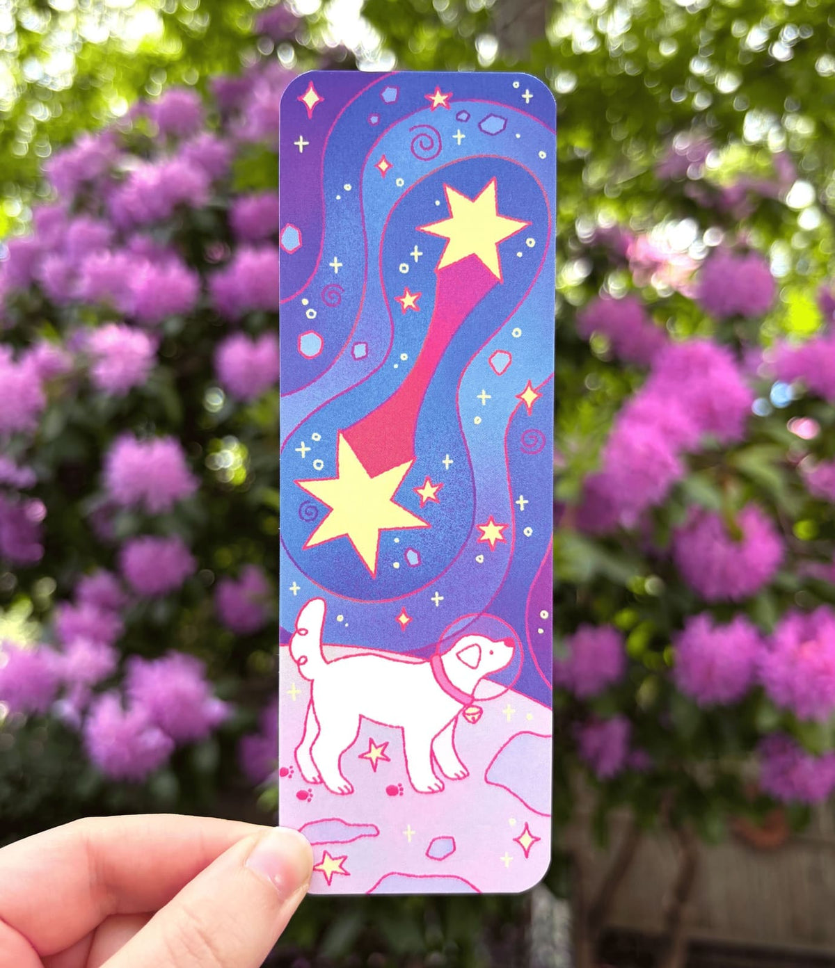 Space Dog Bookmark