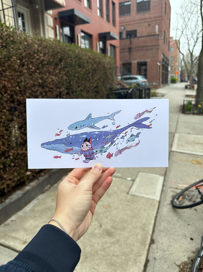 Durphy and The Fishies Print
