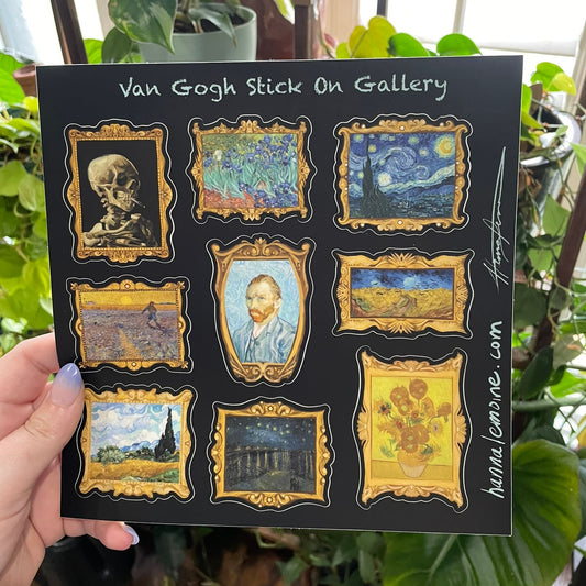 Van Gogh "Stick-on" Gallery Sticker Sheet